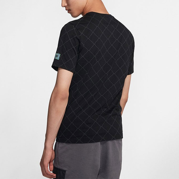 Nike MENS Sportswear Basketball Logo Print Crew-neck Short Sleeve Black CK1178-010