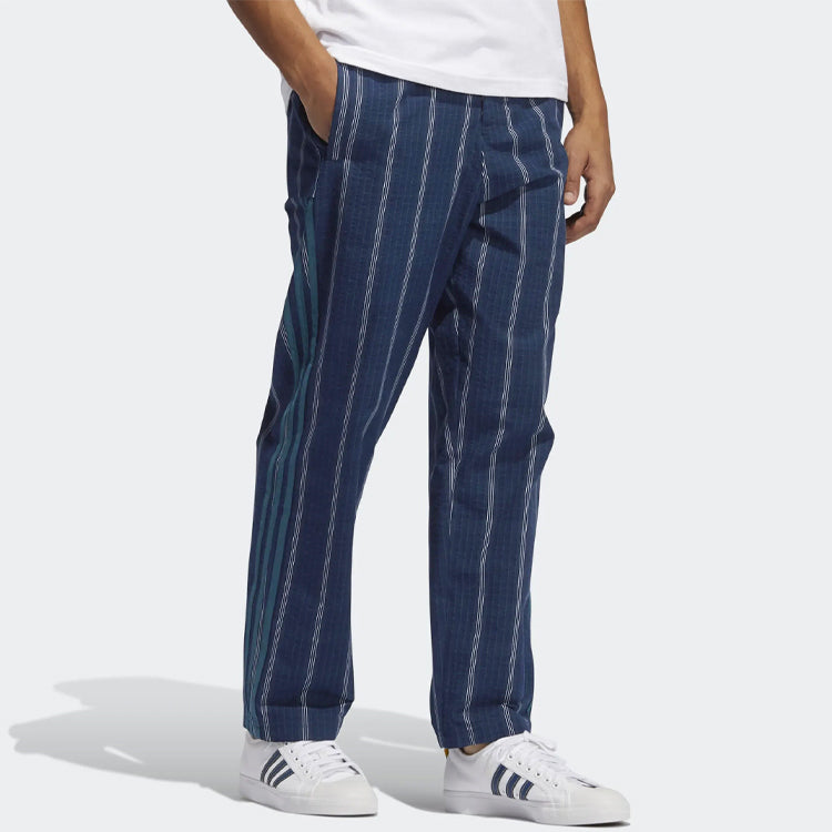 adidas originals Mw Tp Contrasting Colors Straight Sports Pants Navy Blue GN3796