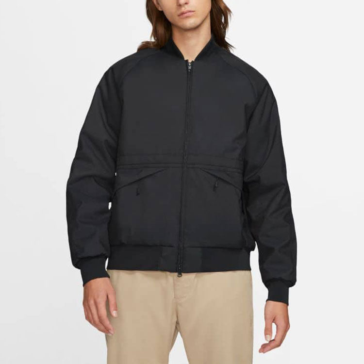 Men's Nike Shoes Reversible Zipper Long Sleeves Jacket Black CV4358-084