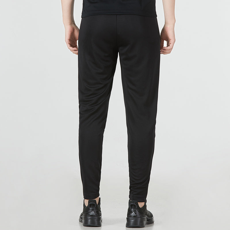 Men's adidas Solid Color Pants Zipper Casual Sports Pants/Trousers/Joggers Black HC0332