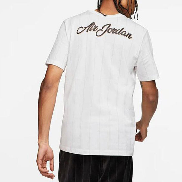 Air Jordan Remastered Alphabet Printing Short Sleeve White CD5609-100