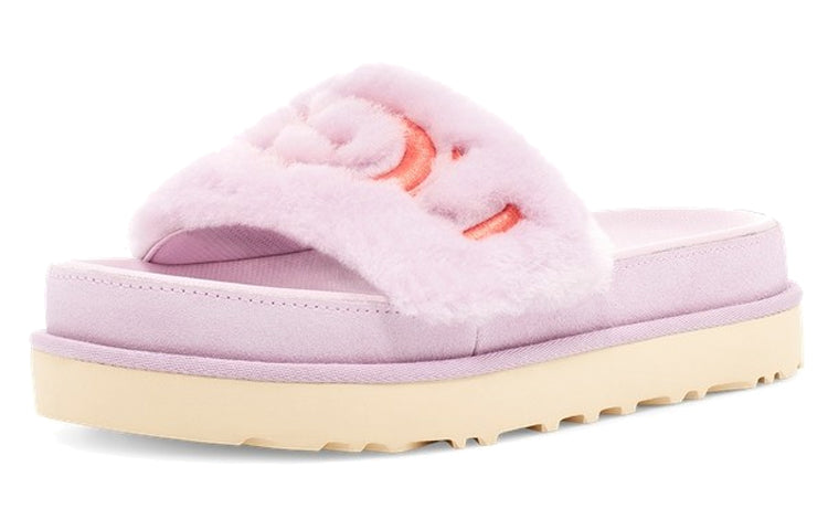 (WMNS) UGG Laton Fur Slide Purple Slippers 1111236-CATR