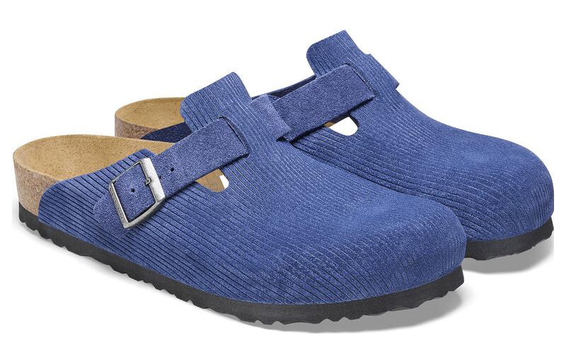Birkenstock Boston Suede Embossed 'Indigo Blue' 1026203
