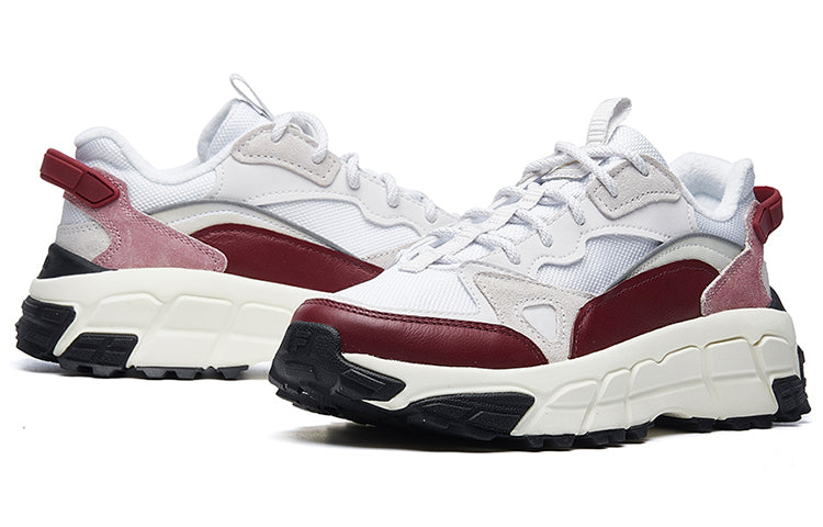 (WMNS) FILA Check VNTG Running Shoes GS White/Red F12W041135FBN