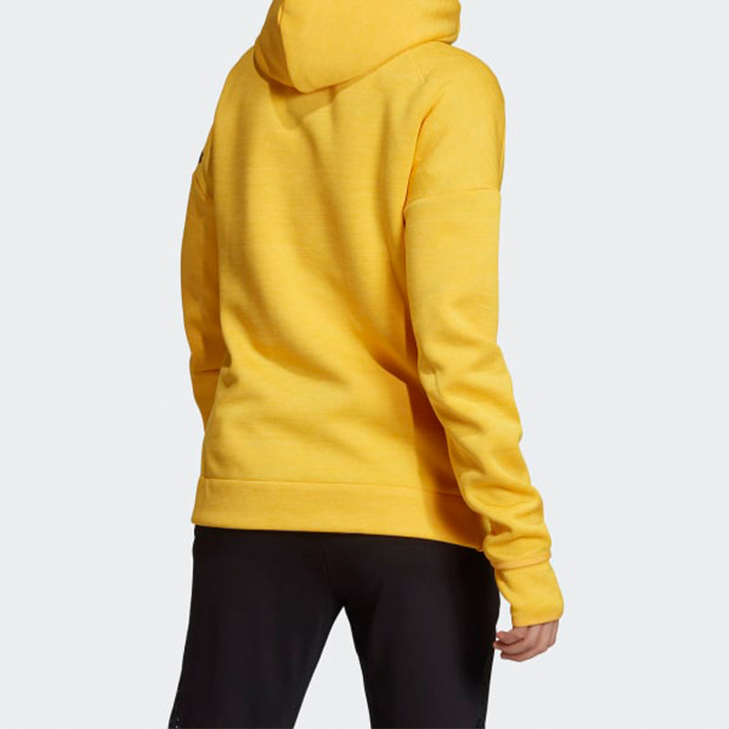 (WMNS) adidas Logo Printing Sports Windblocker Jacket Yellow EA0340
