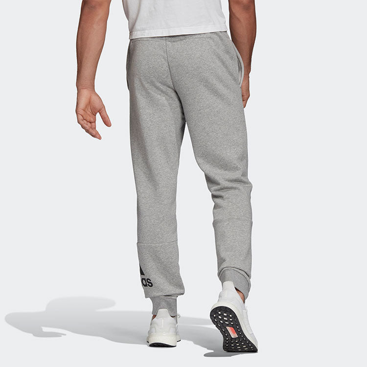 adidas Logo Printing Bundle Feet Sports Pants Version Gray GC7345