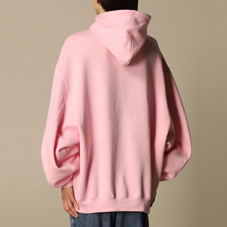 (WMNS) Balenciaga SS21 Printing Hoodie Pink 641529TJVI61401