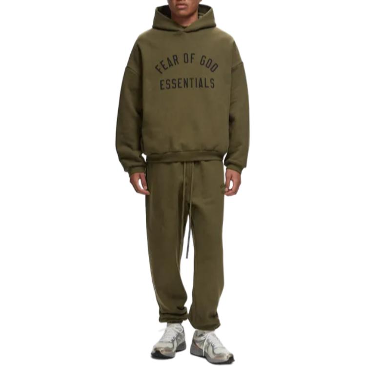 Fear of God Essentials Fleece Hoodie 'Olive' 192BT246254F