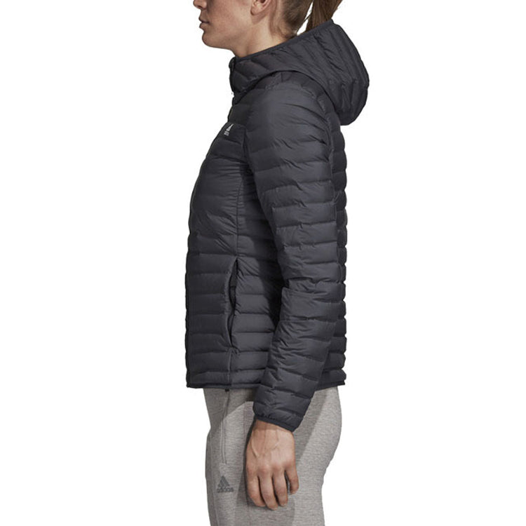 (WMNS) adidas Varilite Soft Hooded Jacket 'Carbon' CY8735
