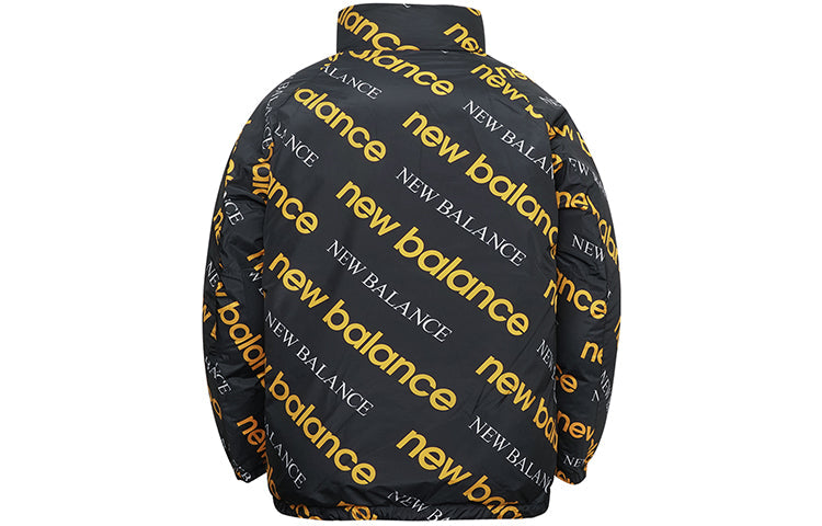 New Balance Reversible Puffer Coat Asia Sizing 'Black Yellow' NP943013-MY