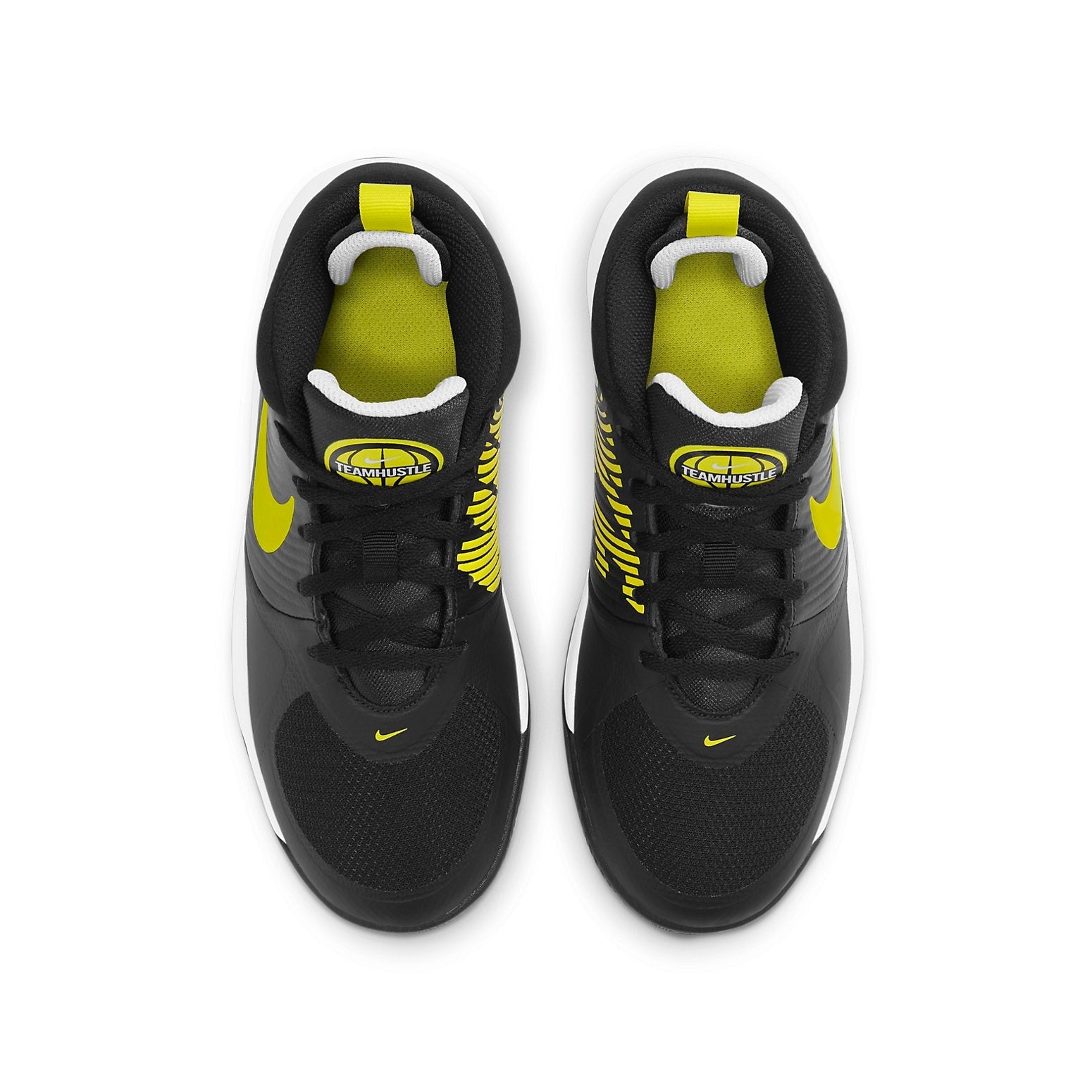 (GS) Nike Team Hustle D 9 'Black Yellow White' AQ4224-013
