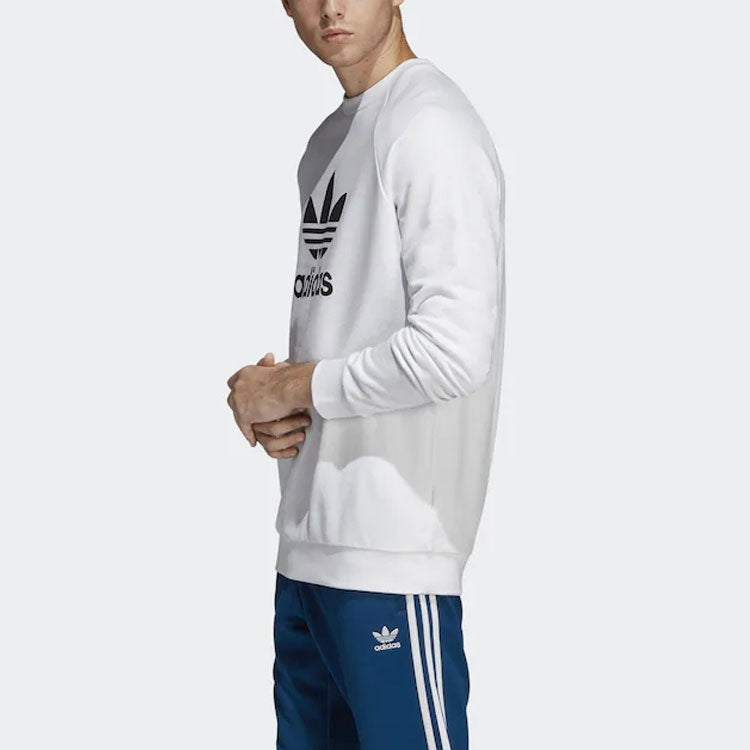 adidas originals Trefoil Warm-Up Crew Sweatshirt 'White' DV1544