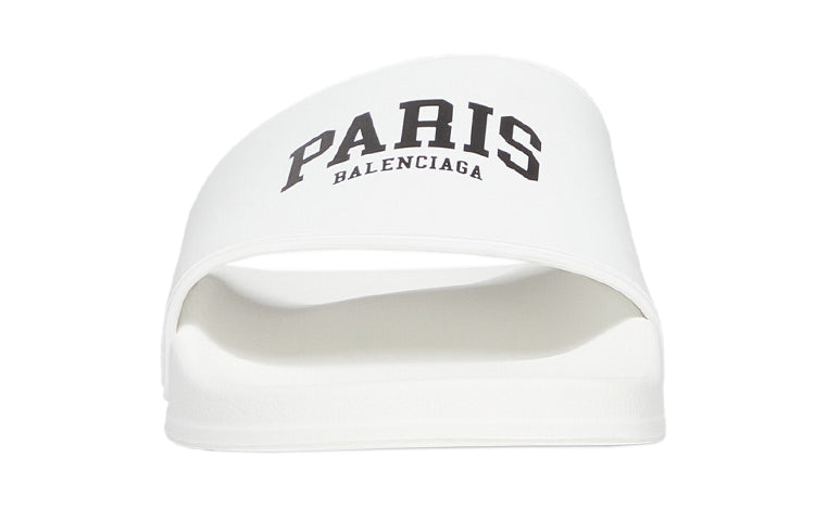 (WMNS) Balenciaga Pool Slides 'Cities Paris - White' 689030W1S9A9001