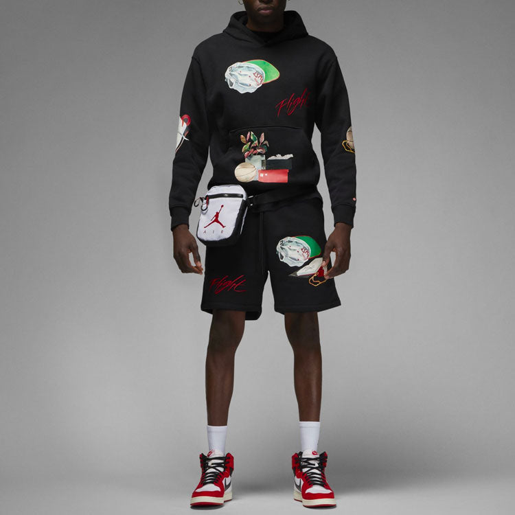 Men's Air Jordan Alphabet Printing Pullover Black DQ8044-010