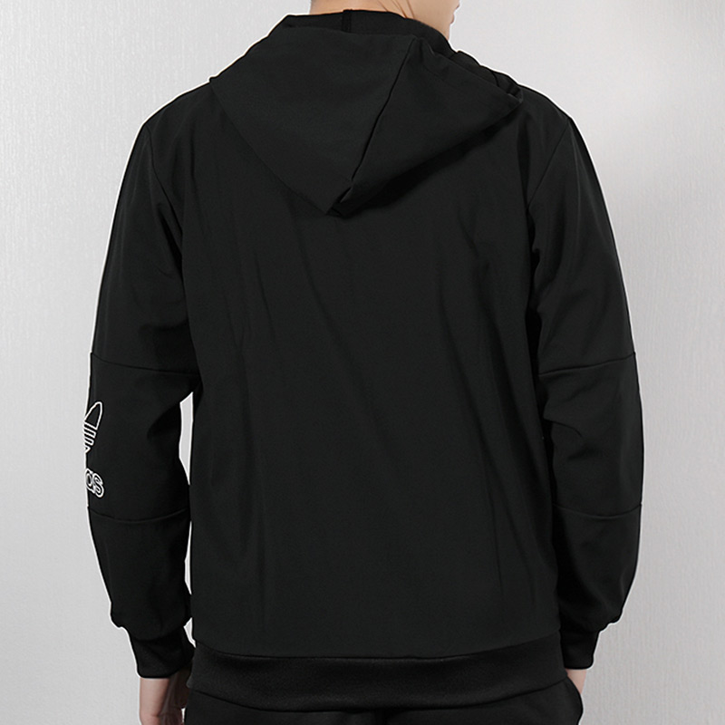 adidas originals Putline FullZip Hooded Jacket 'Black White' DX3853