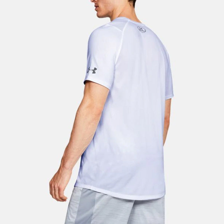 Men's Under Armour UA MK-1 Short Sleeve Sports Tops White 1306428-100