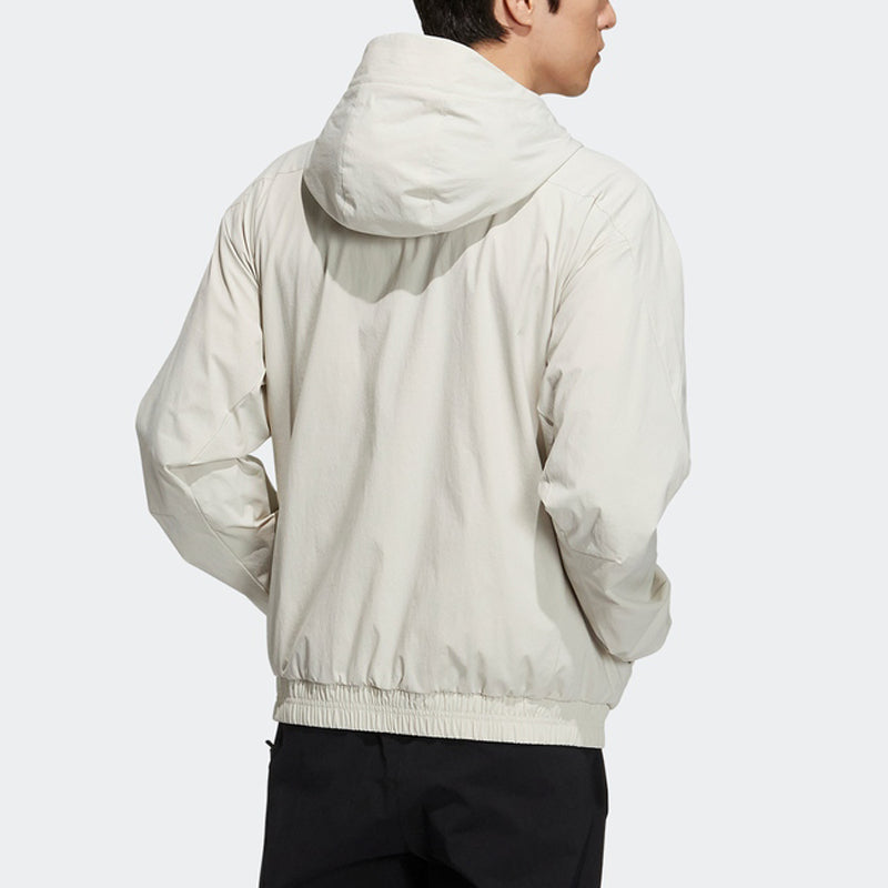 adidas Th Wv Sth Jkt Fleece Lined Sports Hooded Jacket Brown H38402
