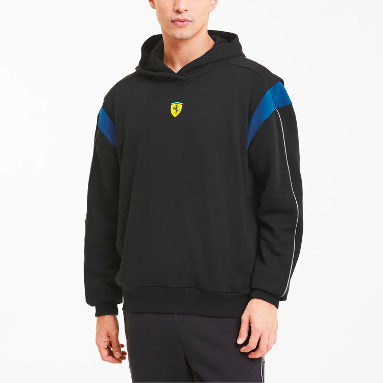 PUMA Ferrari Race Street Hoodie 'Black Blue Yellow' 598926-02