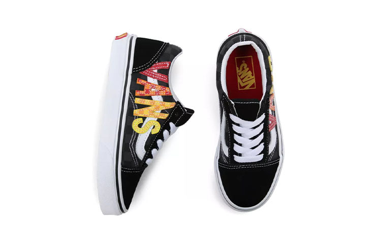(PS) Vans Flame Logo Repeat Old Skool 'Black Red' VN0A7Q5FABX