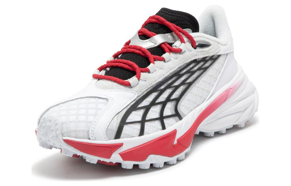 (WMNS) PUMA Spirex Motogame Sneakers 'White Red Silver Mist' 397272-01