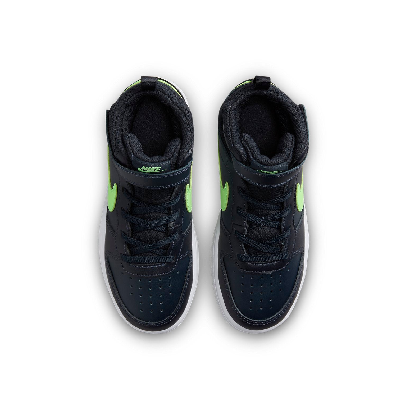 (PS) Nike Court Borough Mid 2 'Dark Obsidian Lime' CD7783-403