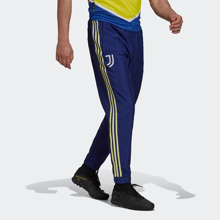 Men's adidas Stripe Logo Casual Bundle Feet Sports Pants/Trousers/Joggers Blue GR2925