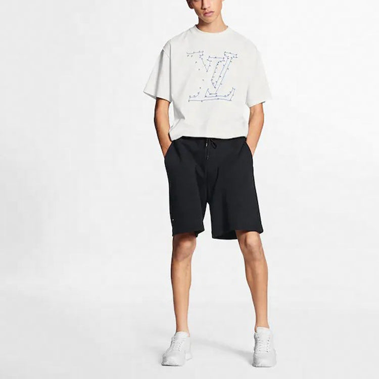 LOUIS VUITTON LV Stitch-Print Embroideredd For Men White 1A7X53