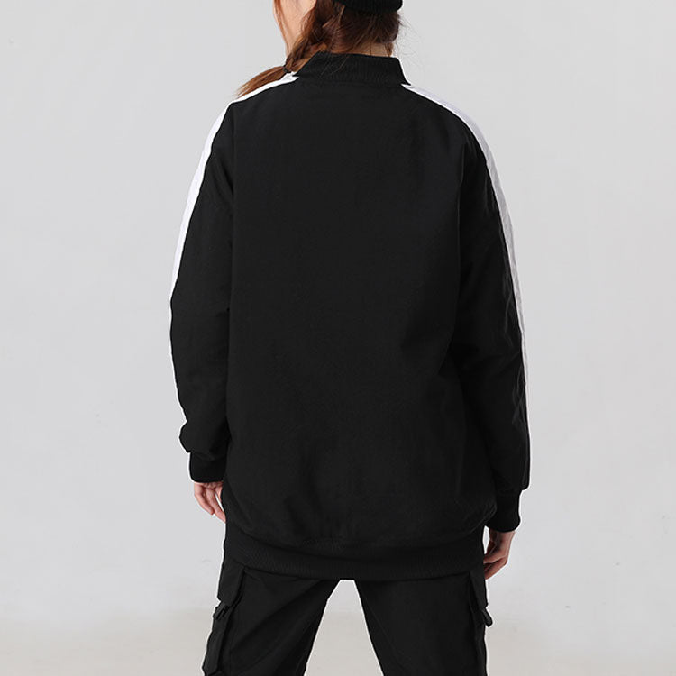 (WMNS) PUMA Classics Bomber Logo Printing Jacket Black 530275-01