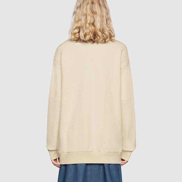 (WMNS) GUCCI SS20 Logo Oversized Sweater 'Cream' 469250-XJCCG-9230