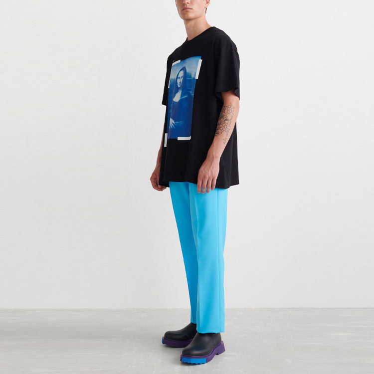 Off-White Monalisa Over Short-Sleeve Tee 'Black' OMAA038C99JER0021045