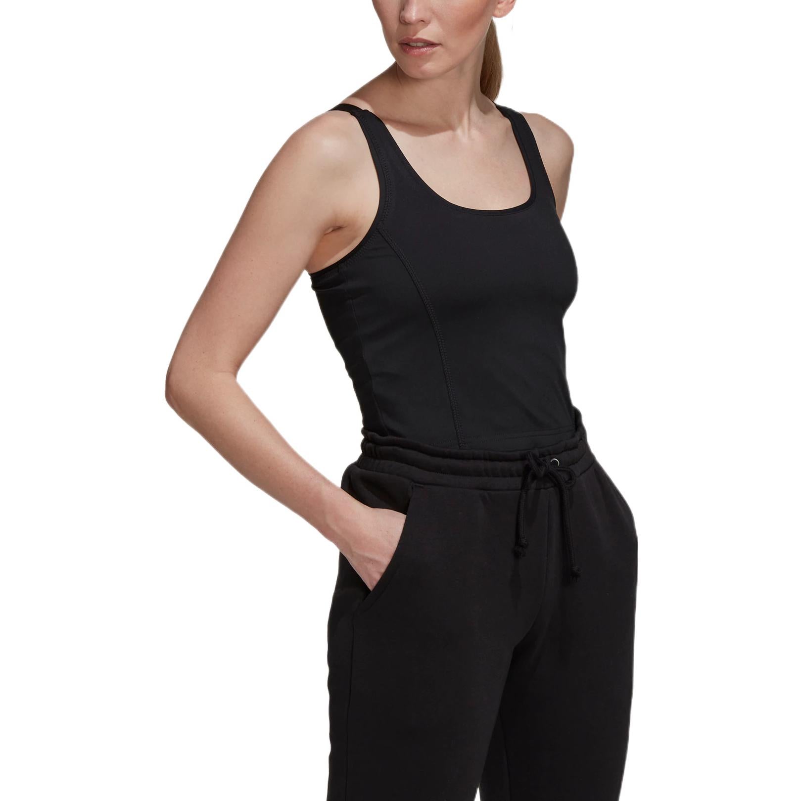 (WMNS) adidas Parley Run for the Oceans Cropped Tank Top Asia Sizing 'Black' HS9062