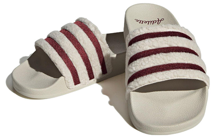(WMNS) adidas Adilette Slide 'Aluminium Shadow Red' IE2014