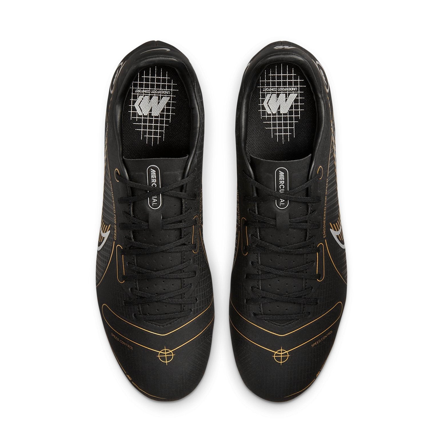 NIKE Mercurial Vapor 14 Academy HG 'Black Gold' DJ2871-007
