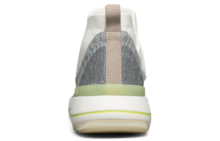 (WMNS) Skechers Split Running Shoes White/Grey/Green 69380-WMLT