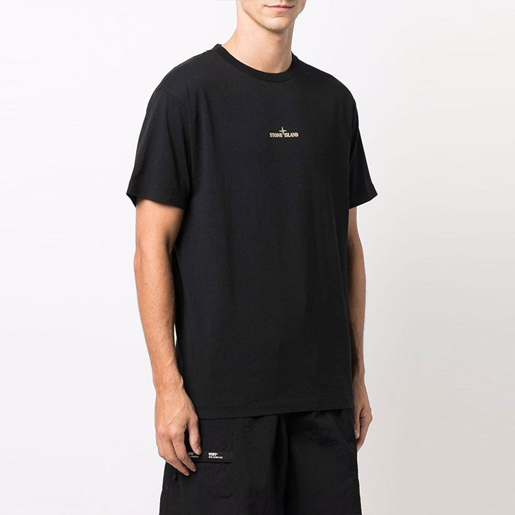 STONE ISLAND Logo T-shirt 'Black' 75152NS83-V0029