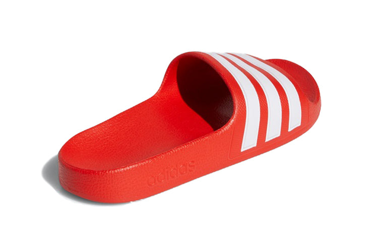(GS) adidas Adilette Aqua Slides 'Red White' EF1750