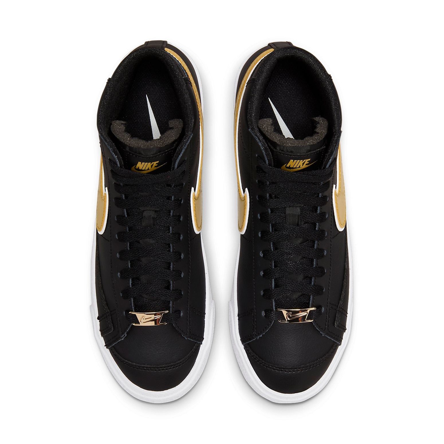 (WMNS) Nike Blazer Mid '77 Essential 'Black Metallic Gold' DH0070-001