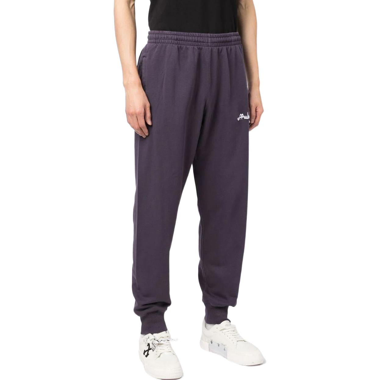 Off-White Logo-Print Track Pants OMCH033F22FLE0011350