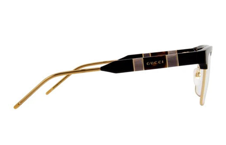 Gucci Simplicity Frame Glasses Optical Glasses BlackGold 'Black Gold' GG0605O