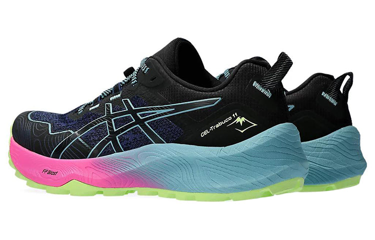 (WMNS) ASICS Gel-Trabuco 11 'Black Gris Blue Gradient' 1012B424-002
