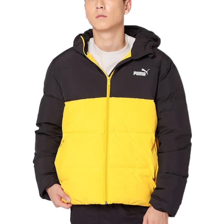 PUMA Logo Puffer Down Jacket 'Yellow' 534502-01