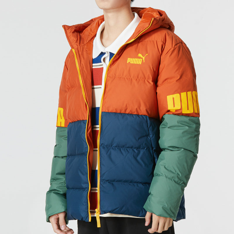 PUMA Power Down Hooded Jacket 'Orange' 676032-64