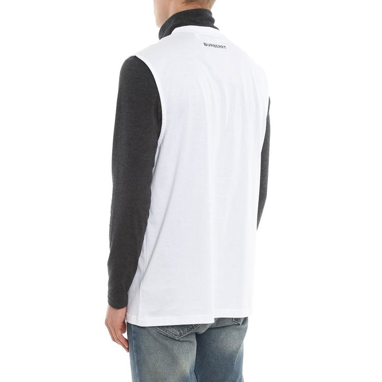Burberry SS21 Letter Printing Sleeveness Male White 45676351