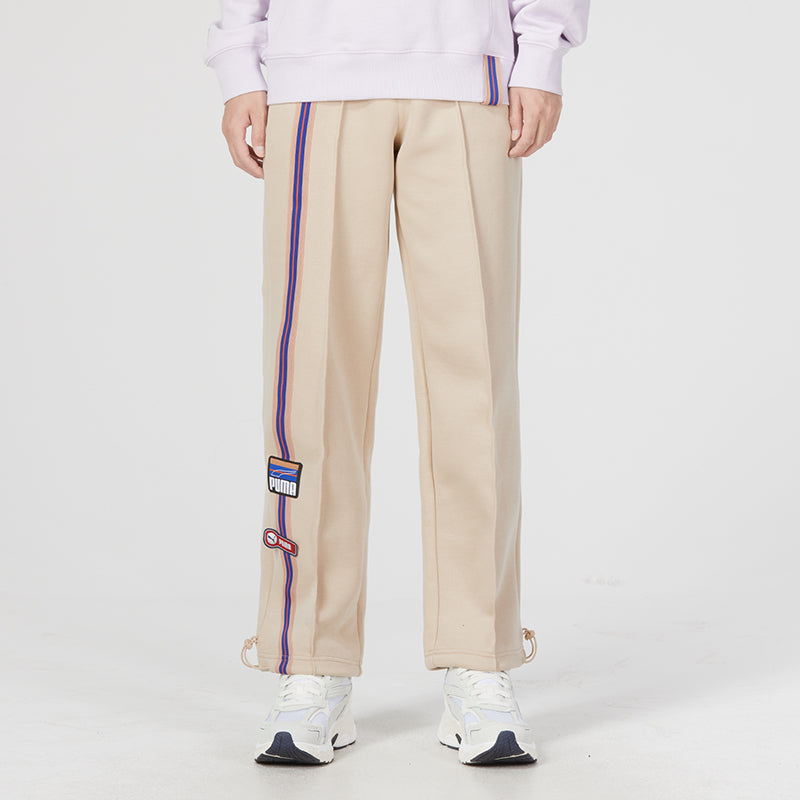 PUMA Team Badge Straight-leg Pants 'Beige' 677376-67
