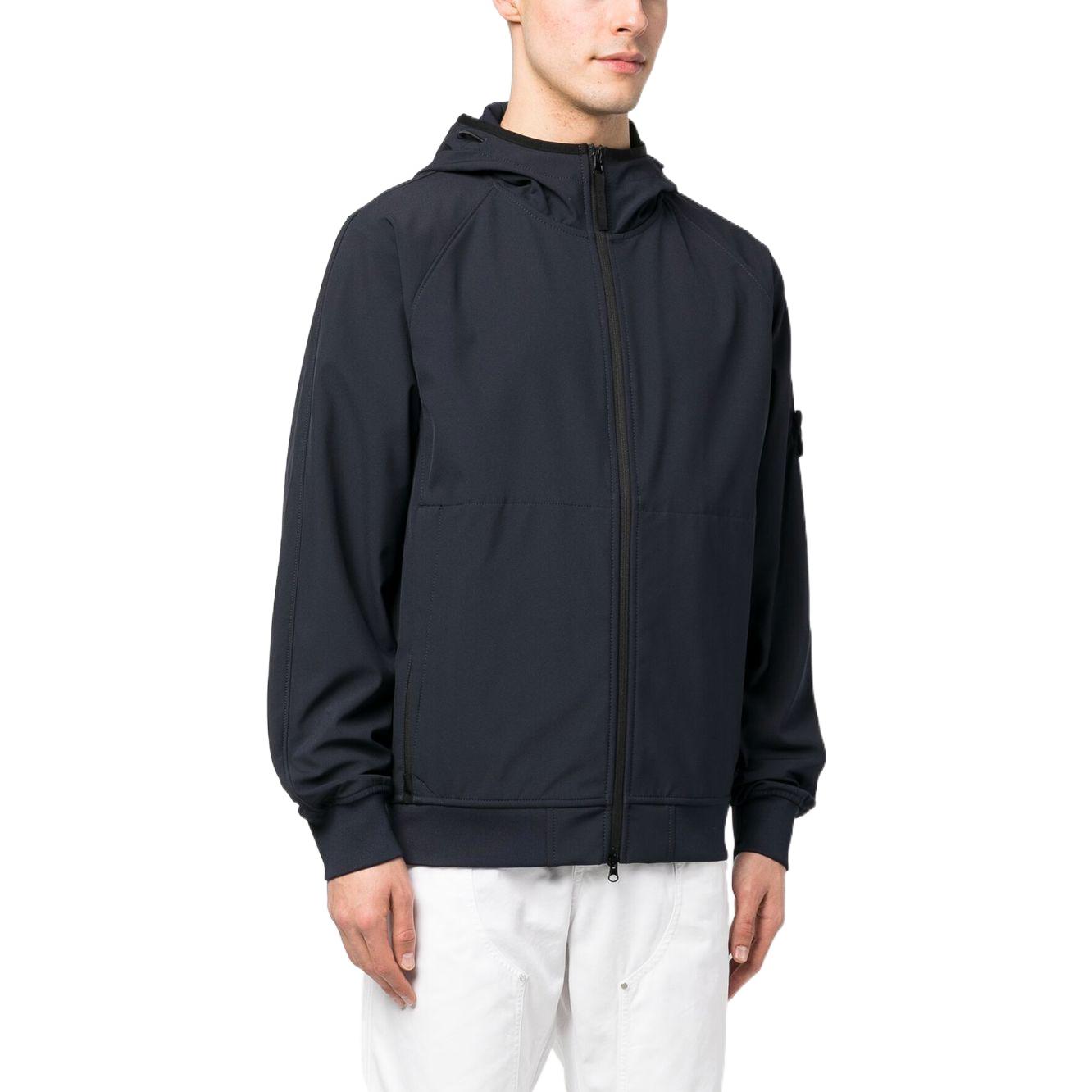 STONE ISLAND Light Soft Shell-R Hooded Jacket 'Navy' 781540927-V0020