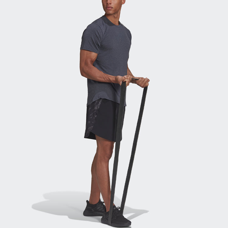 Men's adidas Solid Color Athleisure Casual Sports Round Neck Short Sleeve Gray T-Shirt HB9205