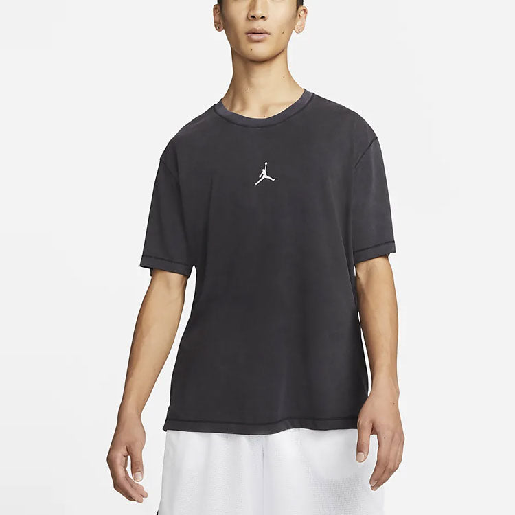 Men's Air Jordan Logo Printing Sports Pullover Round Neck Short Sleeve Black T-Shirt DH8922-010