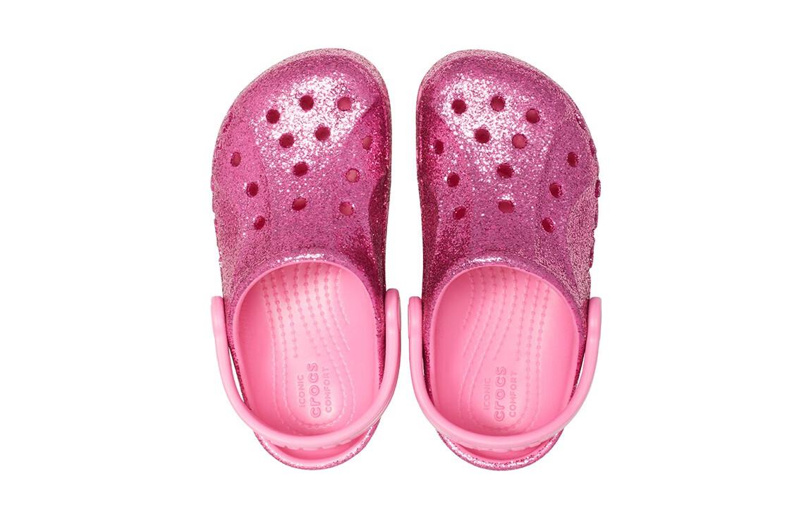 (GS) Crocs Baya Glitter Clog 'Pink' 207014-669