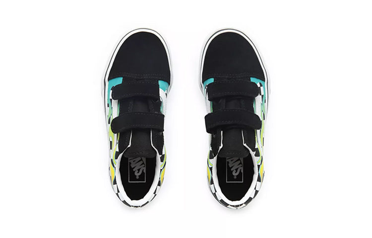 (PS) Vans Old Skool Flame Checkboard 'Black White' VN0A38HDVIU