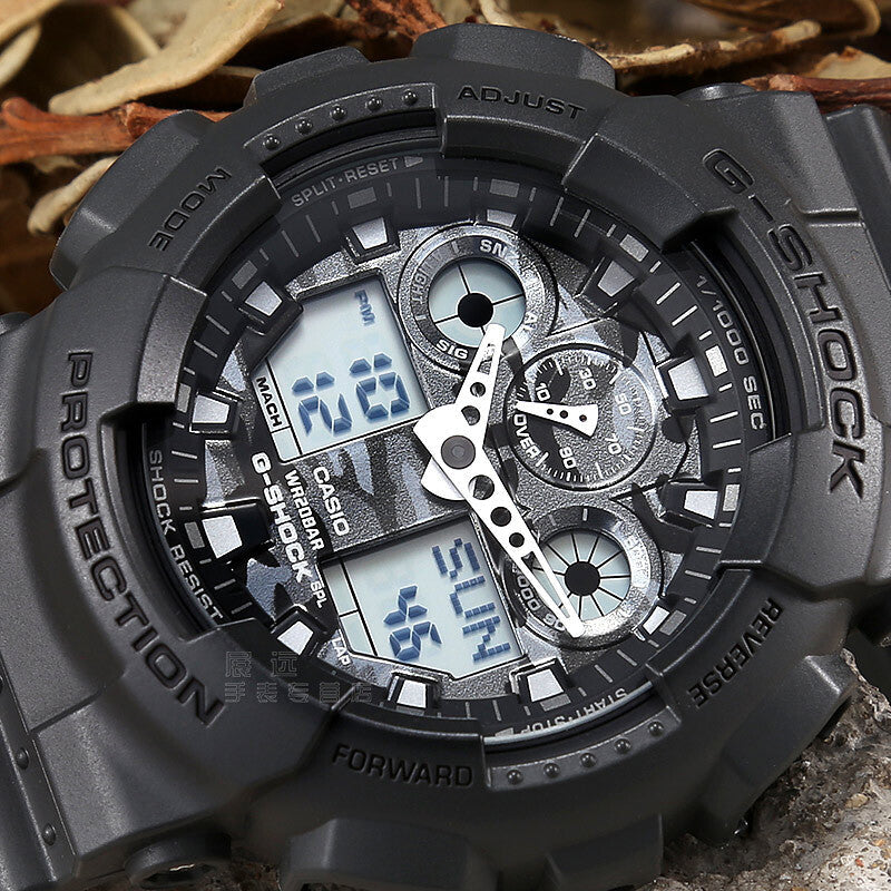 CASIO G-Shock Analog-Digital 'Grey' GA-100CF-8A